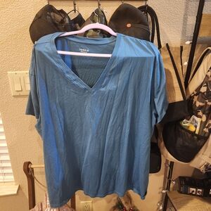 Torrid Blue V-Neck Women's Shirt